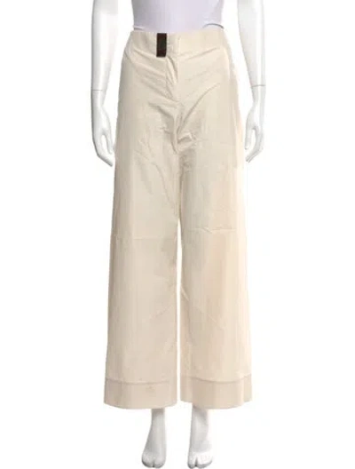 Pre-owned Tory Burch Wide Leg Pants In Neutral