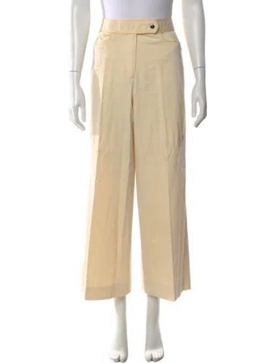 Pre-owned Tory Burch Wide Leg Pants In Neutral
