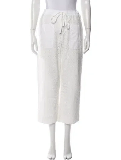 Pre-owned Tory Burch Wide Leg Pants In Neutral