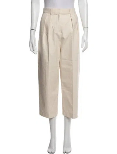 Pre-owned Tory Burch Wide Leg Pants In Neutrals