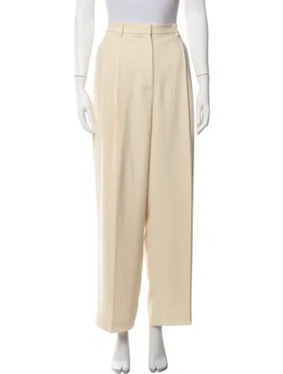 Pre-owned Tory Burch Wide Leg Pants In Neutrals