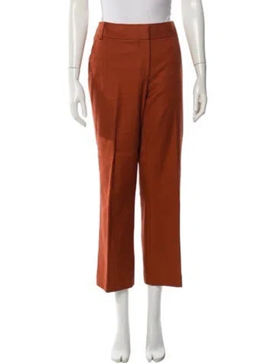 Pre-owned Tory Burch Wide Leg Pants In Red