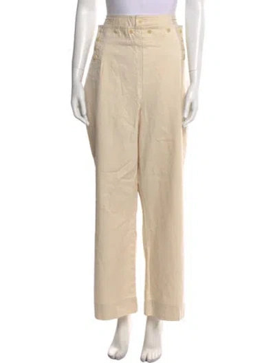Pre-owned Tory Burch Wide Leg Pants W/ Tags In Neutral
