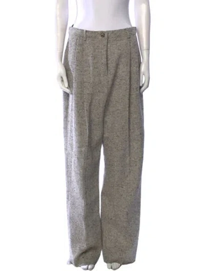 Pre-owned Tory Burch Wide Leg Pants W/ Tags In Neutral