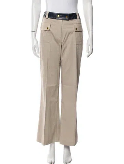 Pre-owned Tory Burch Wide Leg Pants W/ Tags In Neutrals