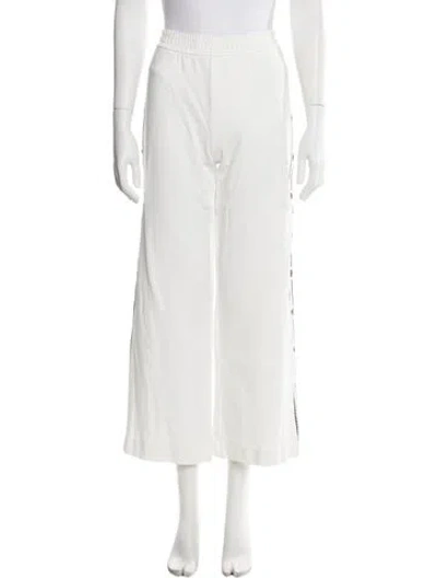 Pre-owned Tory Burch Wide Leg Pants In White