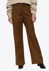 Tory Burch Wide-leg Wool Tailored Pants