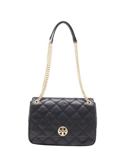 Pre-owned Tory Burch Willa Shoulder Bag In Black