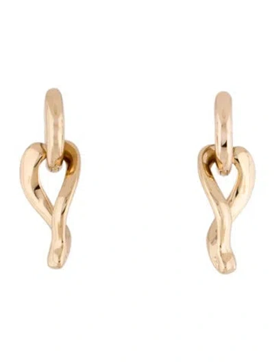 Pre-owned Tory Burch Wishbone Drop Earrings In Multi