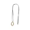 Tory Burch 'wishbone' Pendant In Gold