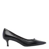 Tory Burch 45 Double T Leather Pumps In Black