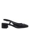 Tory Burch Pave Slingback Block Heel Embellished Toe In Black
