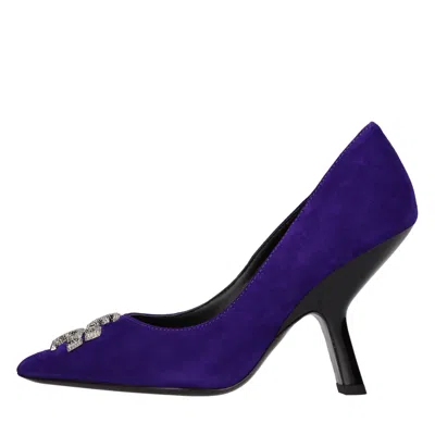 Tory Burch With Heel Purple In Viola Blu E Verdi