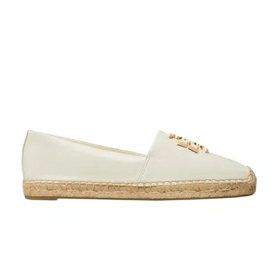 Pre-owned Tory Burch Wmns Eleanor Espadrille Flat 'light Cream' | Tan | Women's Size 9