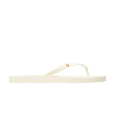 Pre-owned Tory Burch Wmns Kira Padded Flip Flop 'ivory Gold' | Tan | Women's Size 5