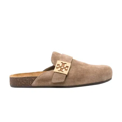 Pre-owned Tory Burch Wmns Mellow Mule 'river Rock Gold' | Tan | Women's Size 5.5