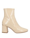 Tory Burch Woman Ankle Boots Beige Size 10 Soft Leather In Beige