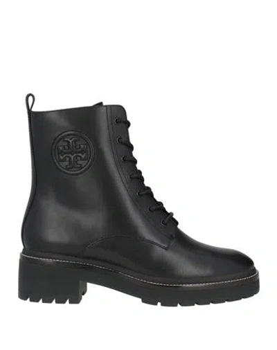 Tory Burch Woman Ankle Boots Black Size 6.5 Leather
