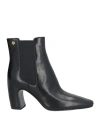 Tory Burch Woman Ankle Boots Black Size 8 Leather