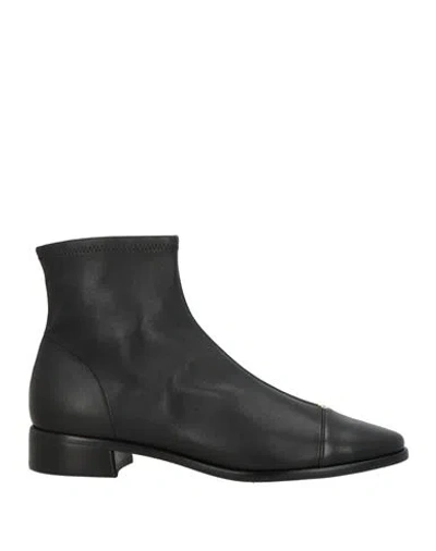 Tory Burch Woman Ankle Boots Black Size 8 Leather