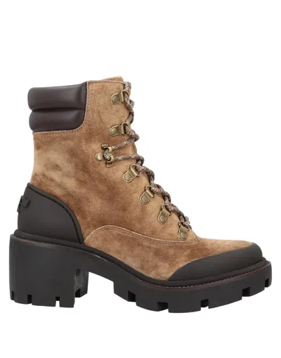 Tory Burch Ankle Boots In Beige