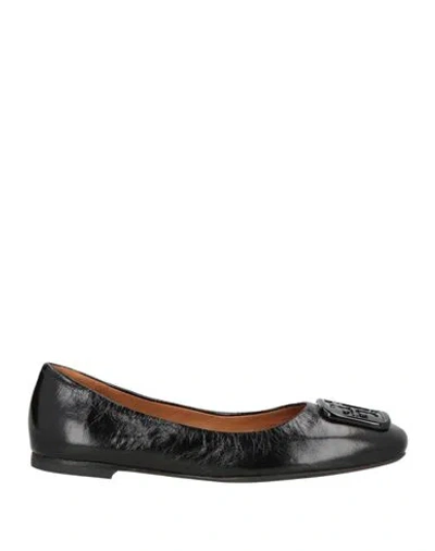 Tory Burch Woman Ballet Flats Black Size 5 Leather
