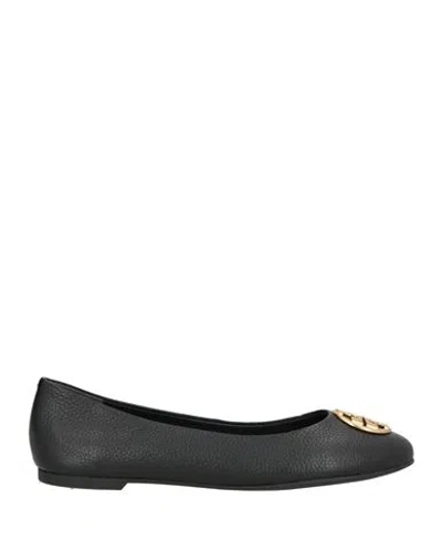 Tory Burch Woman Ballet Flats Black Size 8 Leather