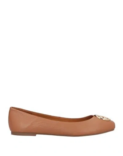 Tory Burch Woman Ballet Flats Brown Size 6 Leather