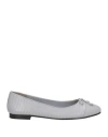 Tory Burch Woman Ballet Flats Grey Size 5 Goat Skin