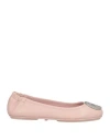 Tory Burch Woman Ballet Flats Light Pink Size 5.5 Goat Skin In Pink