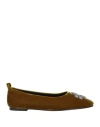 Tory Burch Woman Loafers Military Green Size 10 Textile Fibers