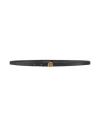 Tory Burch Woman Belt Black Size M Calfskin In Black