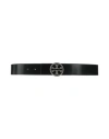 Tory Burch Woman Belt Black Size M Leather In Black