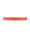 Tory Burch Woman Belt Orange Size 39.5 Leather