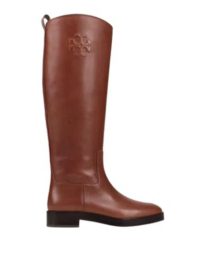Tory Burch Woman Knee Boots Brown Size 6.5 Soft Leather