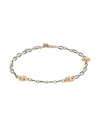 Tory Burch Woman Bracelet Azure Size - Metal In Gold