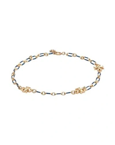 Tory Burch Woman Bracelet Azure Size - Metal In Gold