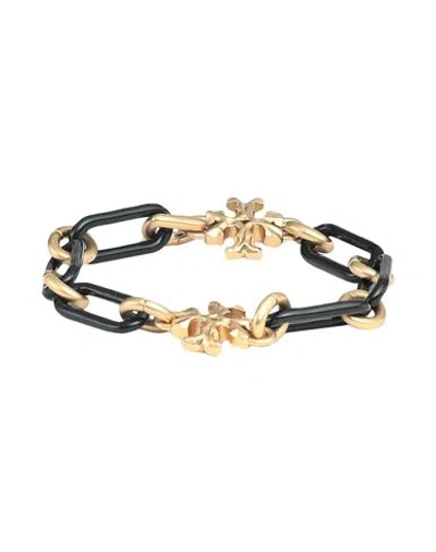 Tory Burch Woman Bracelet Black Size - Metal