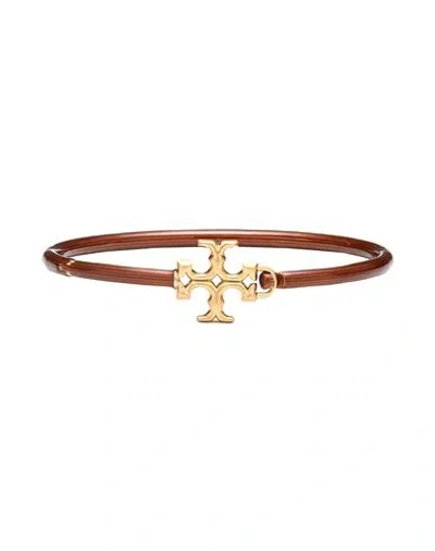 Tory Burch Woman Bracelet Brown Size - Brass