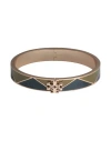 Tory Burch Woman Bracelet Dark Green Size M Metal In Green