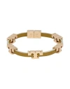 Tory Burch Woman Bracelet Sage Green Size S/m Soft Leather, Metal