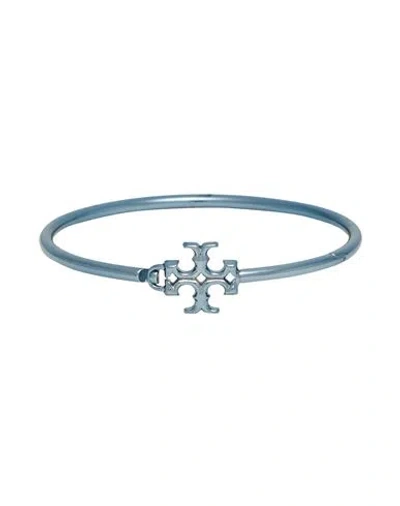 Tory Burch Woman Bracelet Slate Blue Size - Metal