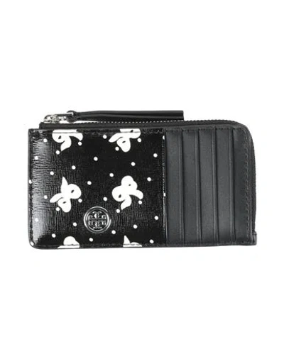 Tory Burch Woman Cardholder Black Size - Leather