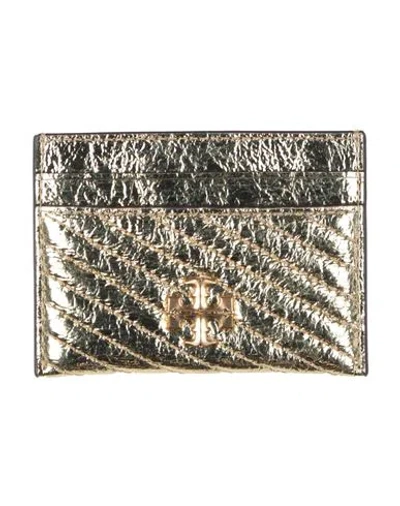 Tory Burch Woman Cardholder Gold Size - Leather