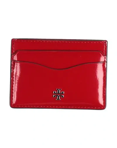 Tory Burch Woman Cardholder Red Size - Leather
