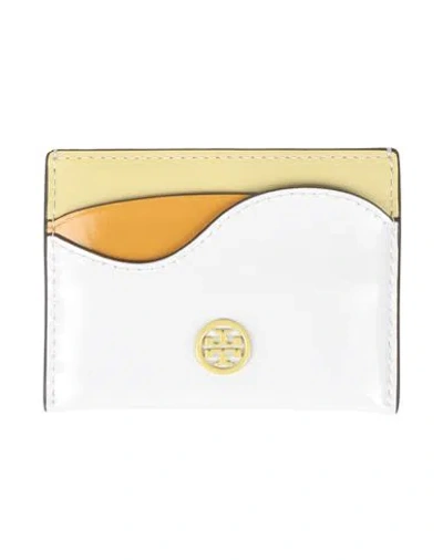 Tory Burch Woman Cardholder White Size - Leather