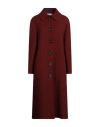 Tory Burch Woman Coat Brown Size 14 Wool In Brown
