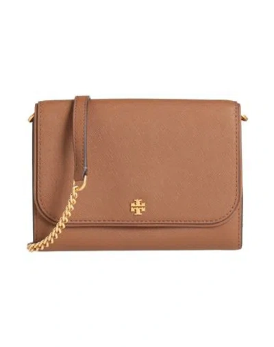 Tory Burch Woman Cross-body Bag Brown Size - Leather