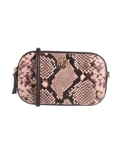 Tory Burch Woman Cross-body Bag Light Brown Size - Textile Fibers In Sand