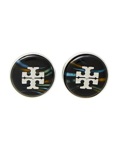 Tory Burch Woman Earrings Black Size - Steel